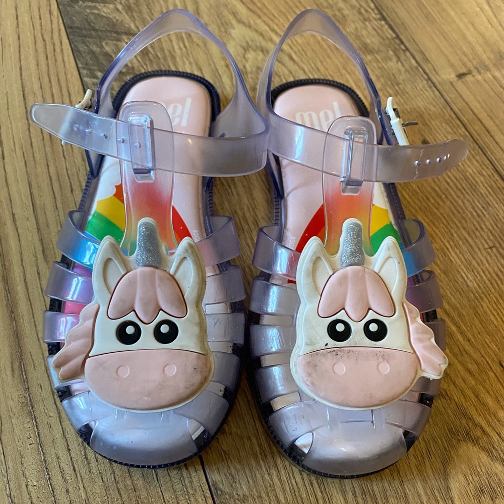 Mini Melissa unicorn sandals